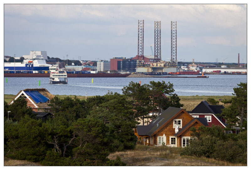 Dänemark, Fanoe, Blick auf Esbjerg
